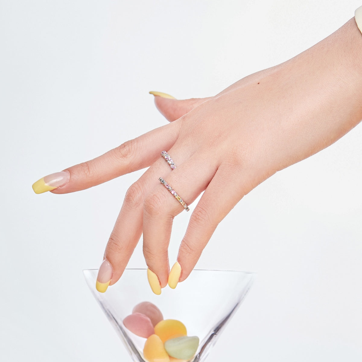 [Echo Fine ]Dainty Ebullient Round Cut Daily Ring