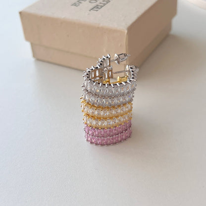 [Echo Fine ]Radiant Heart Cutout Earrings