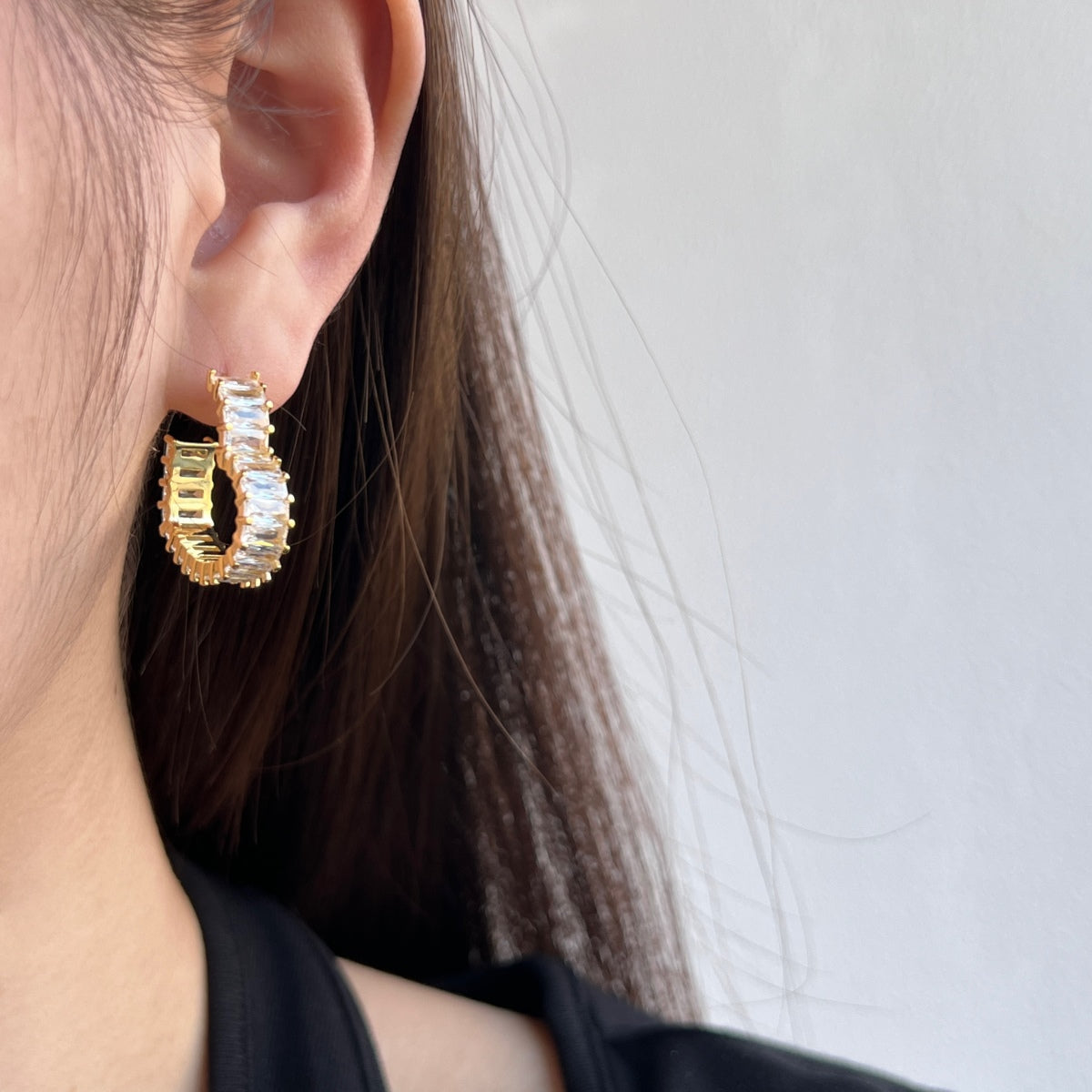 [Echo Fine ]Radiant Heart Cutout Earrings