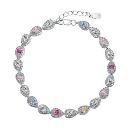 [Echo Fine ]0.25 Carat Radiant Water Drop Shape Daily Bracelet