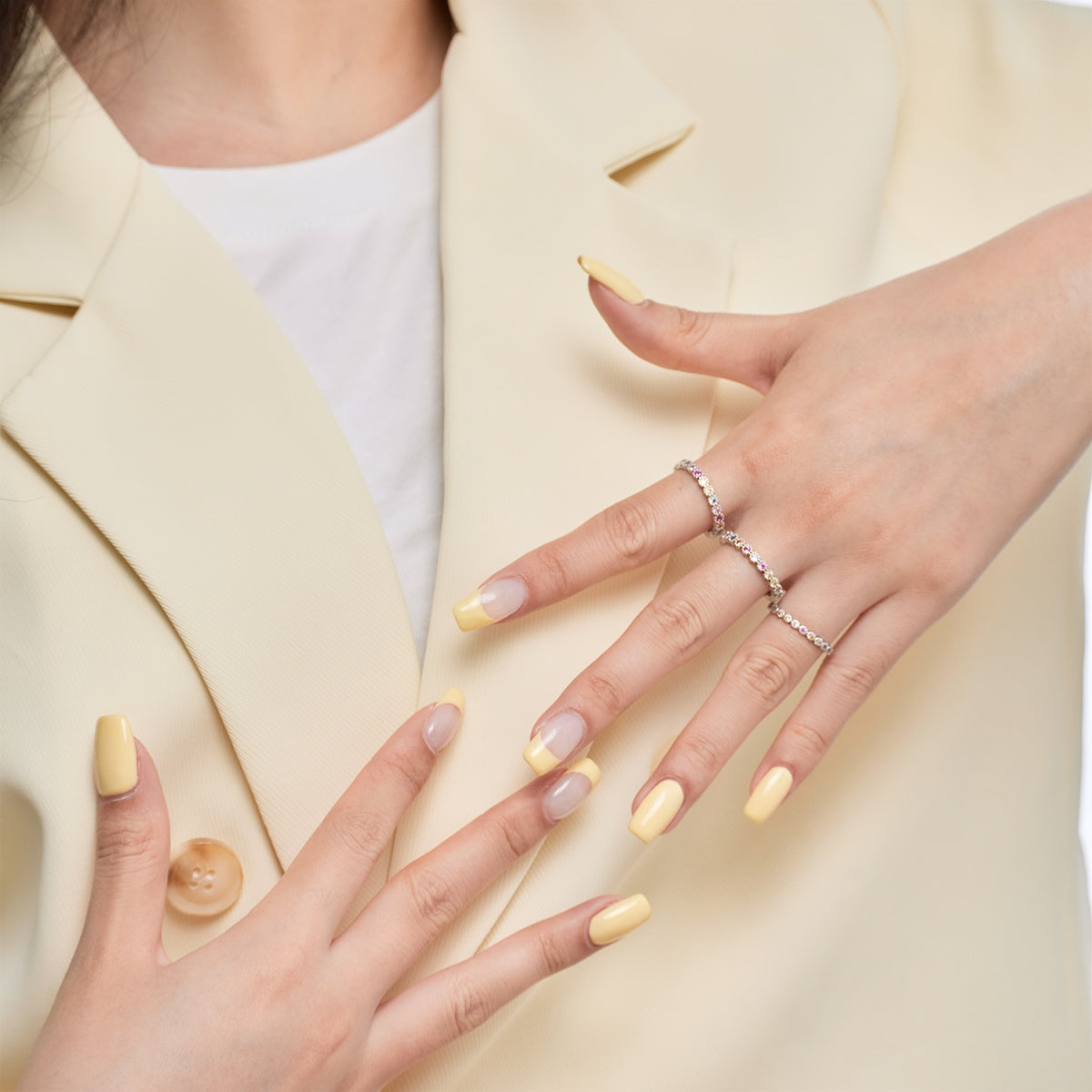 [Echo Fine ]Radiant Sparkling Round Cut Daily Ring