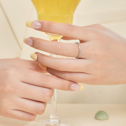 [Echo Fine ]Radiant Sparkling Round Cut Daily Ring