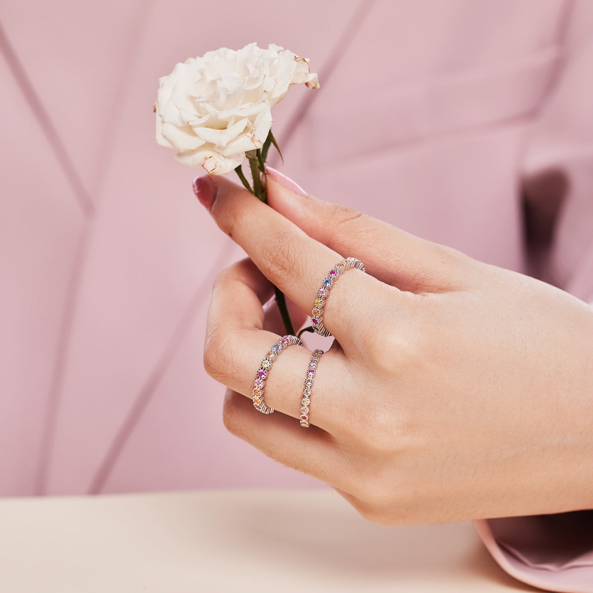 [Echo Fine ]Radiant Sparkling Round Cut Daily Ring