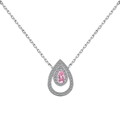[Echo Fine ]Sparkling Pear Cut Necklace