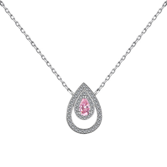[Echo Fine ]Sparkling Pear Cut Necklace