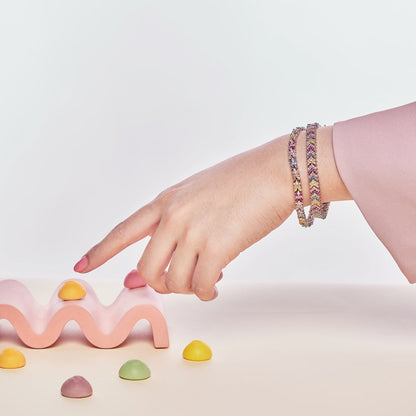 [Echo Fine ]Radiant Colorful Emerald Cut Party Bracelet