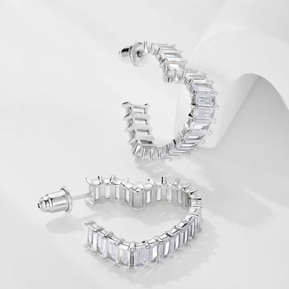 [Echo Fine ]Radiant Heart Cutout Earrings
