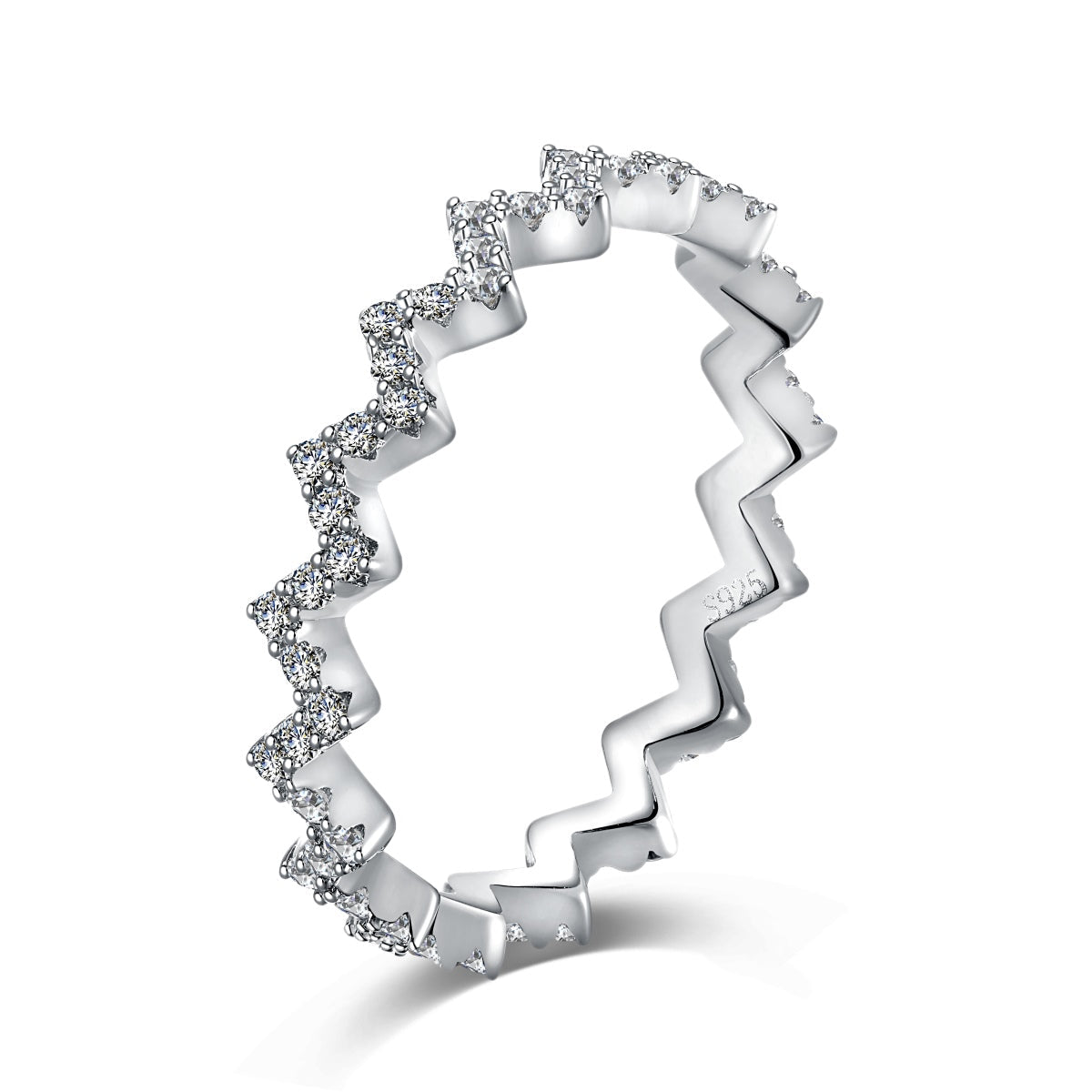 [Echo Fine ]Delicate Enchanting Wave Shape Daily Ring