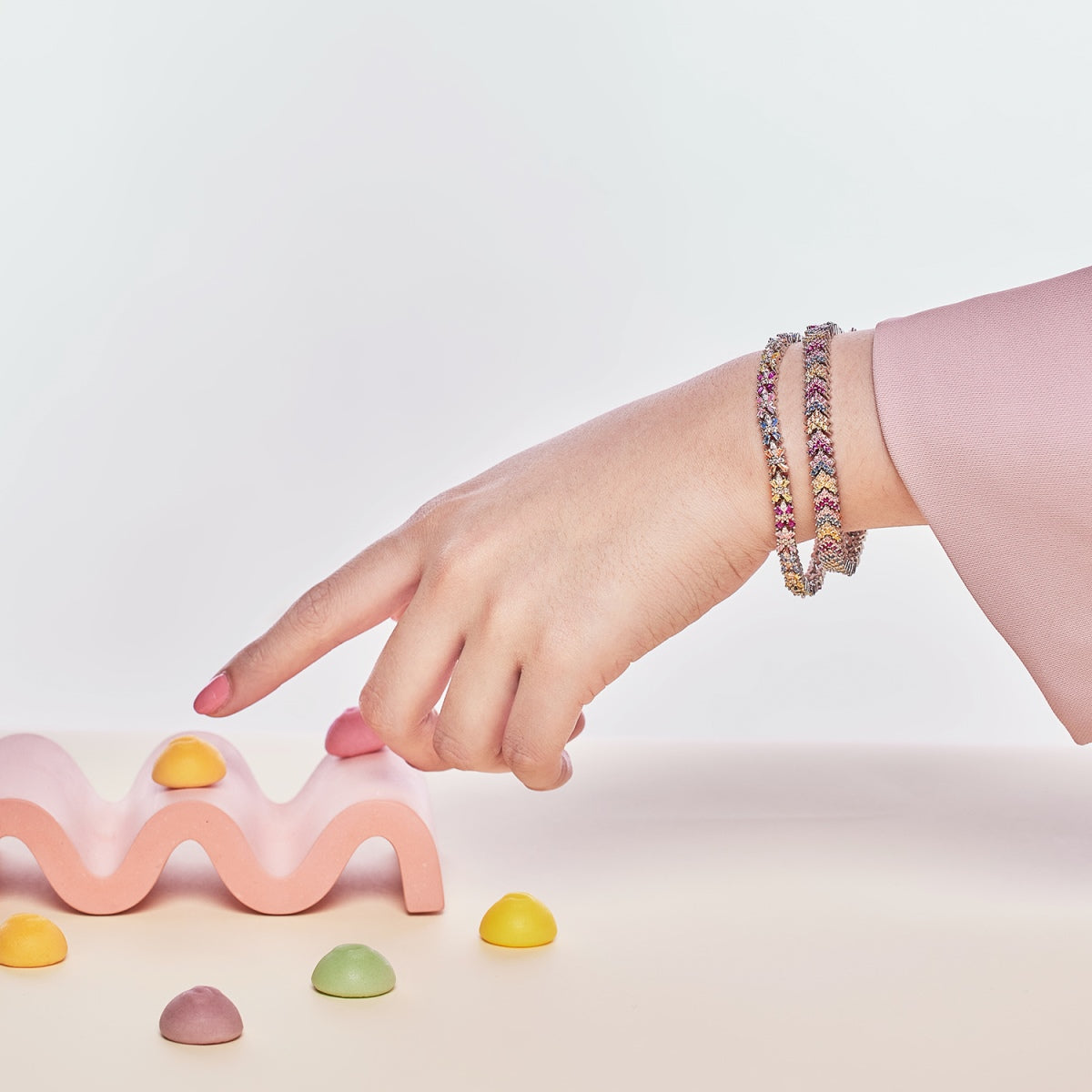 [Echo Fine ]Ornate Sparkling Round Cut Party Bracelet