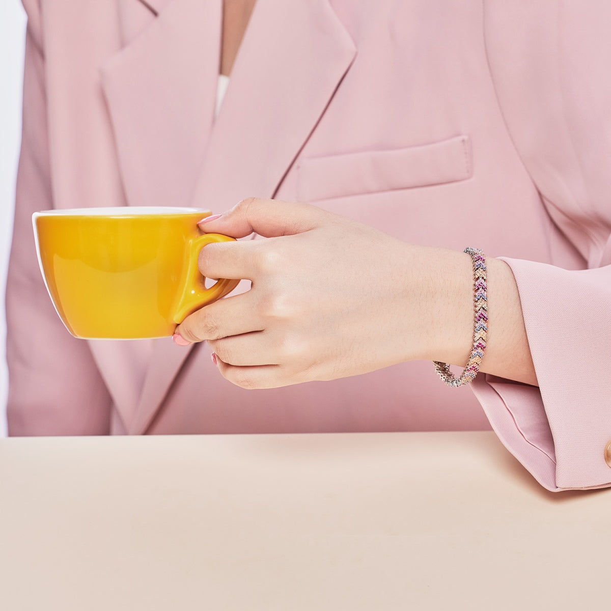 [Echo Fine ]Ornate Sparkling Round Cut Party Bracelet