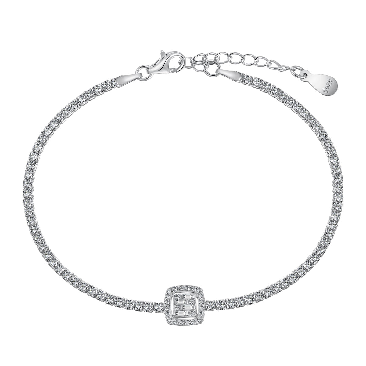 [Echo Fine ]Luxurious Dazzling Square Shape Banquet Bracelet