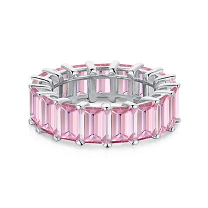 [Echo Fine ]0.75 Carat Elegant Emerald Cut Tennis Ring