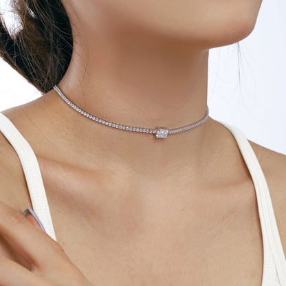 [Echo Fine ]2.0 carat Ornate Emerald Cut Necklace