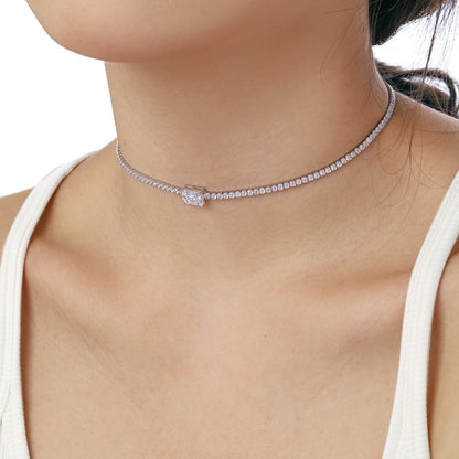 [Echo Fine ]2.0 carat Ornate Emerald Cut Necklace