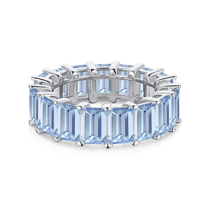 [Echo Fine ]0.75 Carat Elegant Emerald Cut Tennis Ring