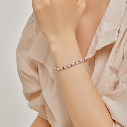 [Echo Fine ]Radiant Colorful Round Shape Daily Bracelet