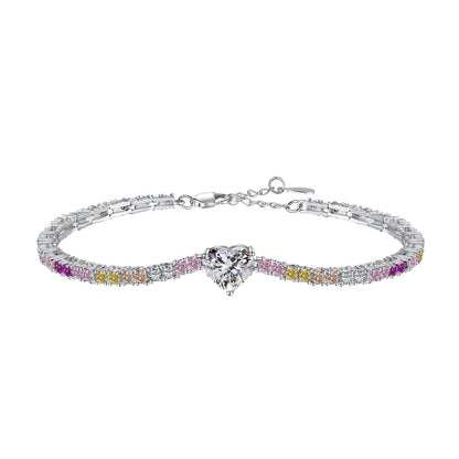 [Echo Fine ]Delicate Romantic Heart Shape Lover Bracelet