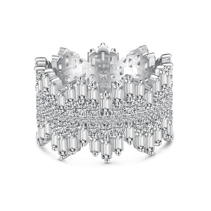 [Echo Fine ]Luxurious Colorful Radiant Cut Daily Ring