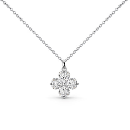 [Echo Fine ]Heart-Shaped Four-Leaf Clover Bead Necklace