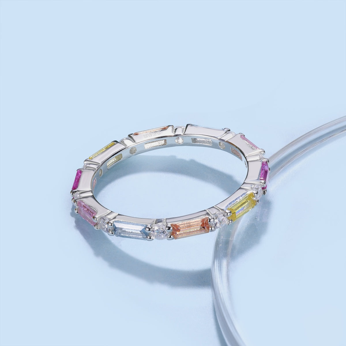 [Echo Fine ]Lively In Shades Elegant Radiant Cut Daily Ring