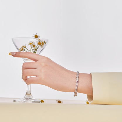 [Echo Fine ]Dazzling Radiant Multi Cut Daily Bracelet