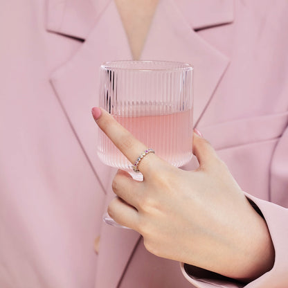 [Echo Fine ]Exquisite Colorful Round Cut Party Ring