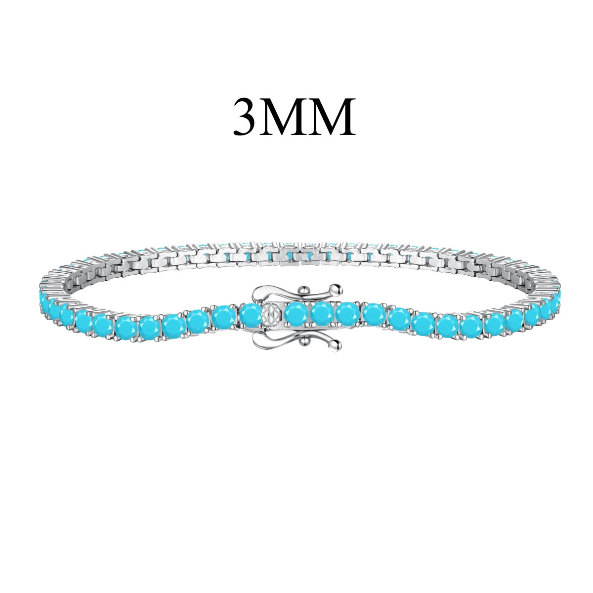 [Echo Fine ]Dainty Charming Round Cut Tennis Bracelet