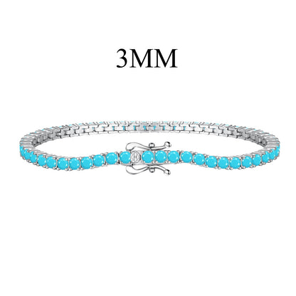 [Echo Fine ]Dainty Charming Round Cut Tennis Bracelet