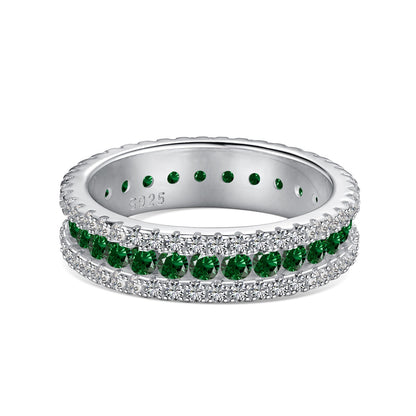 [Echo Fine ]Delicate Colorful Round Cut Daily Ring