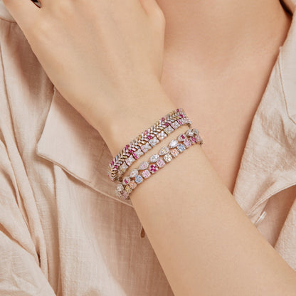[Echo Fine ]Unique Colorful Flower Shape Daily Bracelet