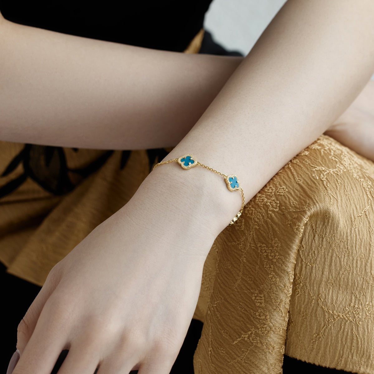 [Echo Fine ]Four-Leaf Clover Exquisite Bracelet