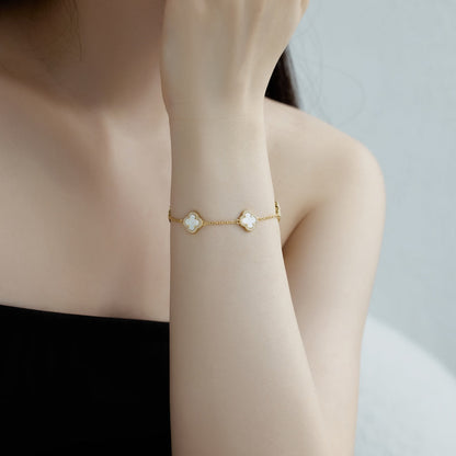 [Echo Fine ]Four-Leaf Clover Exquisite Bracelet