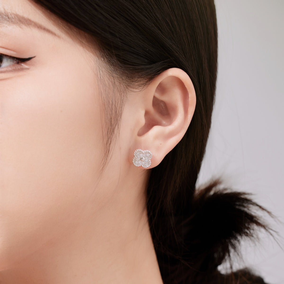 [Echo Fine ]Four Leaf Clover Fashion Earrings
