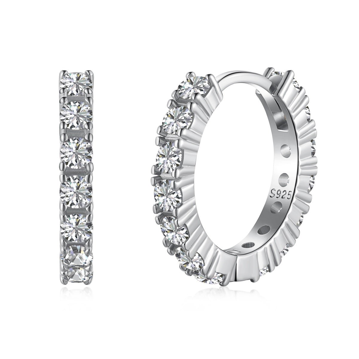 [Echo Fine ]Radiant Colorful Round Cut Earrings