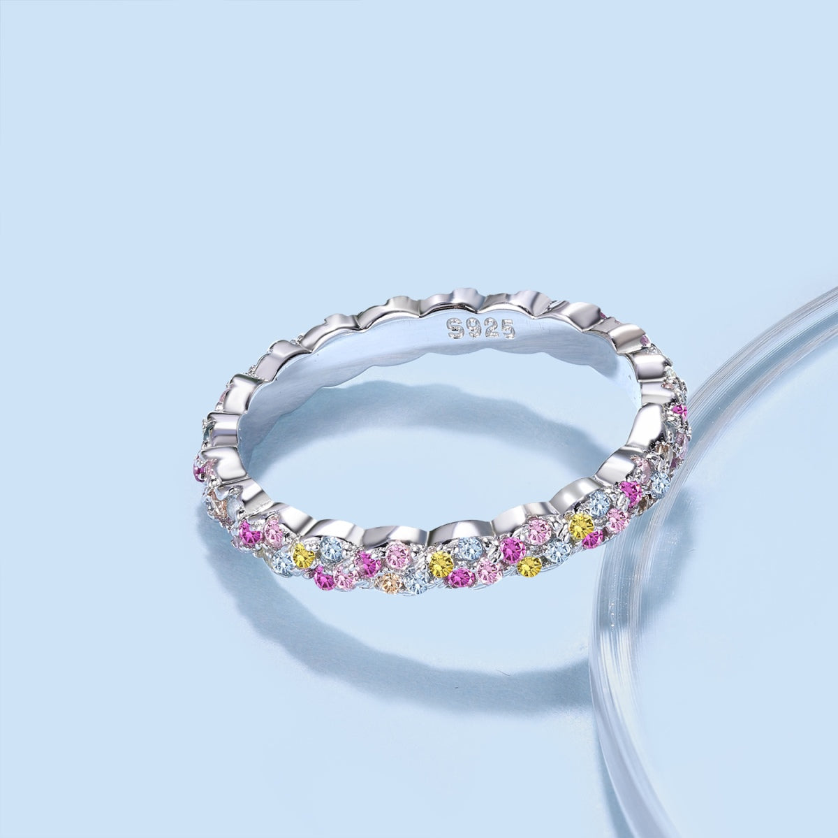 [Echo Fine ]Dainty Ebullient Round Cut Daily Ring