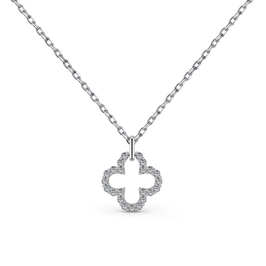 [Echo Fine ]Four-Leaf Clover Hollow Design Exquisite Necklace