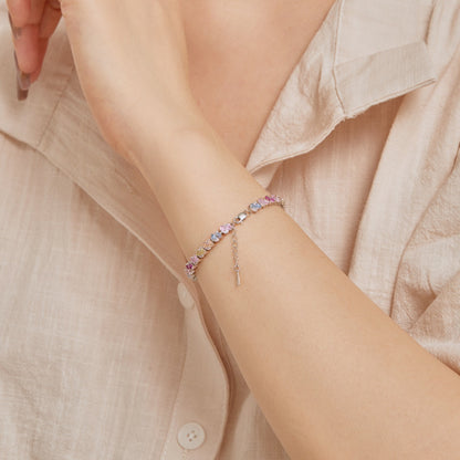 [Echo Fine ]Ornate Colorful Flower Shape Party Bracelet