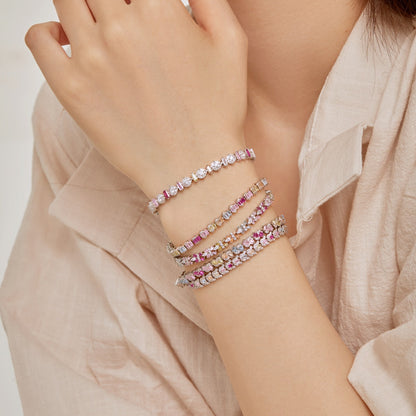 [Echo Fine ]Ornate Colorful Flower Shape Party Bracelet