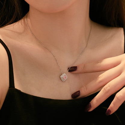[Echo Fine ]Sparkling Asscher Cut Necklace