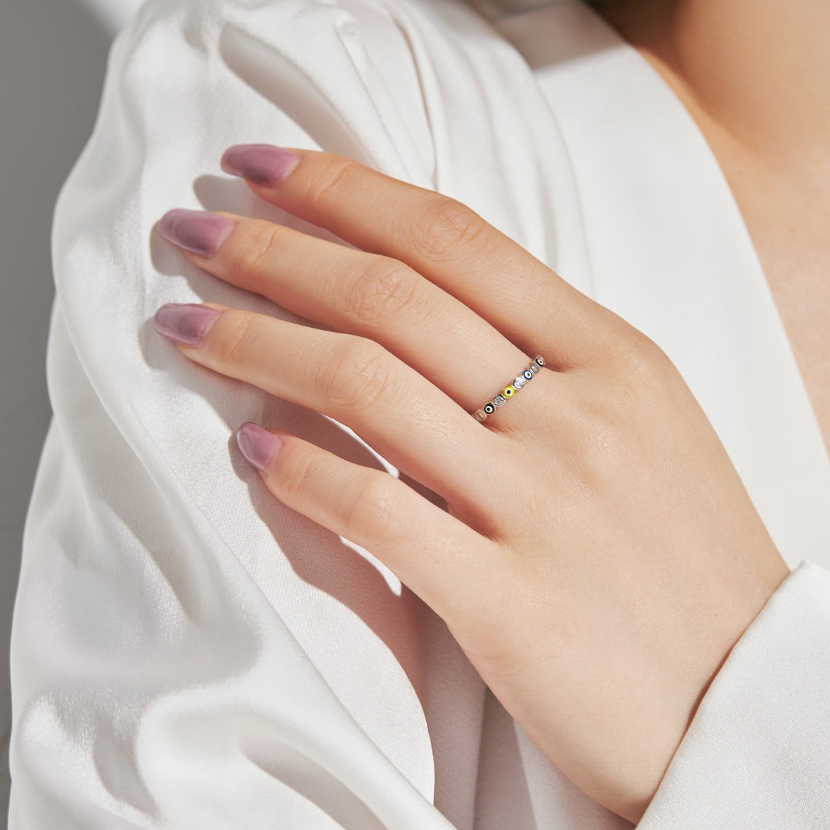 [Echo Fine ]Sparkling Vibrant Round Shape Daily Ring