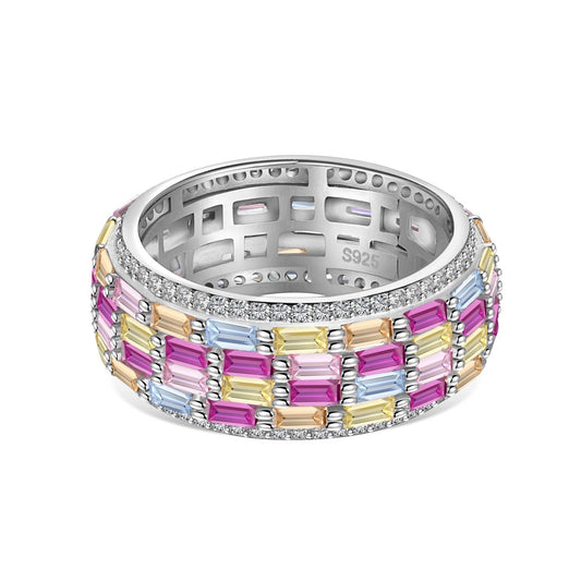 [Echo Fine ]Radiant Colorful Radiant Cut Daily Ring