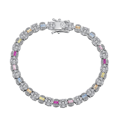 [Echo Fine ]Dazzling Radiant Multi Cut Daily Bracelet