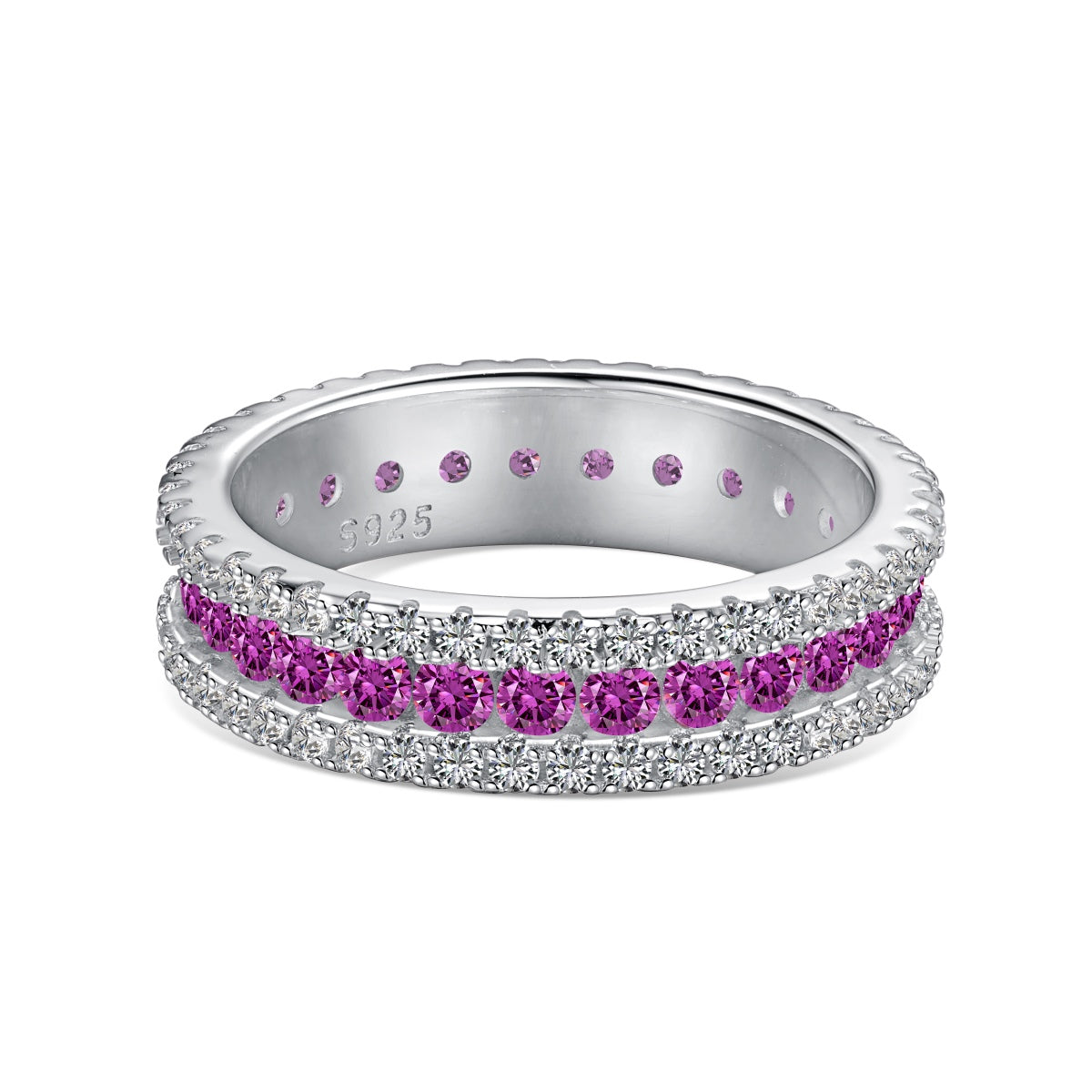 [Echo Fine ]Delicate Colorful Round Cut Daily Ring