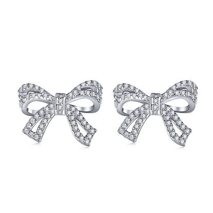 [Echo Fine ]Dainty Bow Shape Earrings