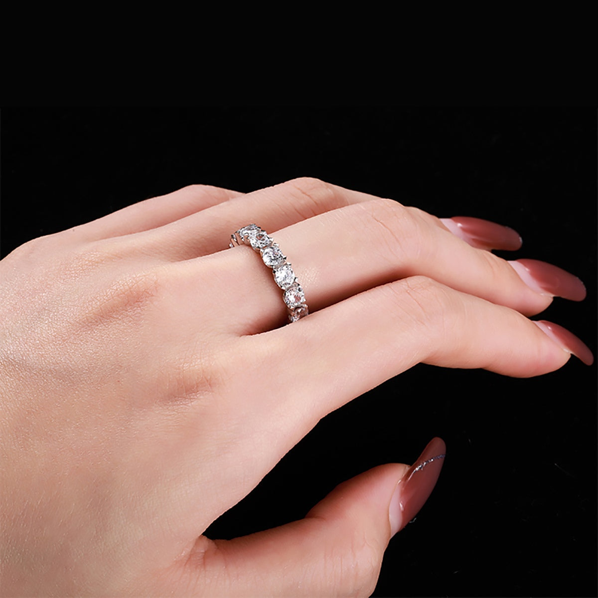 [Echo Fine ]Eternity Round Cut Tennis Ring
