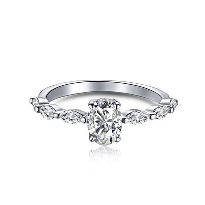 [Echo Fine ]0.75 Carat Luxurious Vibrant Elongated Cushion Cut Daily Ring