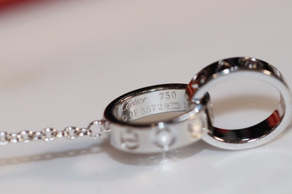 [Echo Fine ]LOVE NECKLACE PINK GOLD AND SILVER