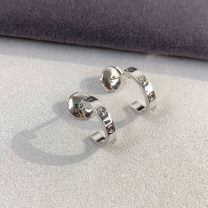 [Echo Fine ]LOVE EARRINGS 2.65MM SILVER