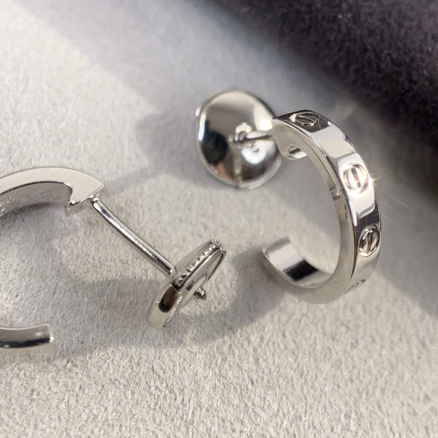 [Echo Fine ]LOVE EARRINGS 2.65MM SILVER
