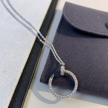 [Echo Fine ]JUSTE NECKLACE SILVER DIAMONDS